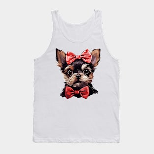 Fancy Yorkshire Terrier Dog Tank Top